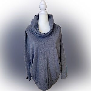 Dark Gray Cowl Neck Pullover